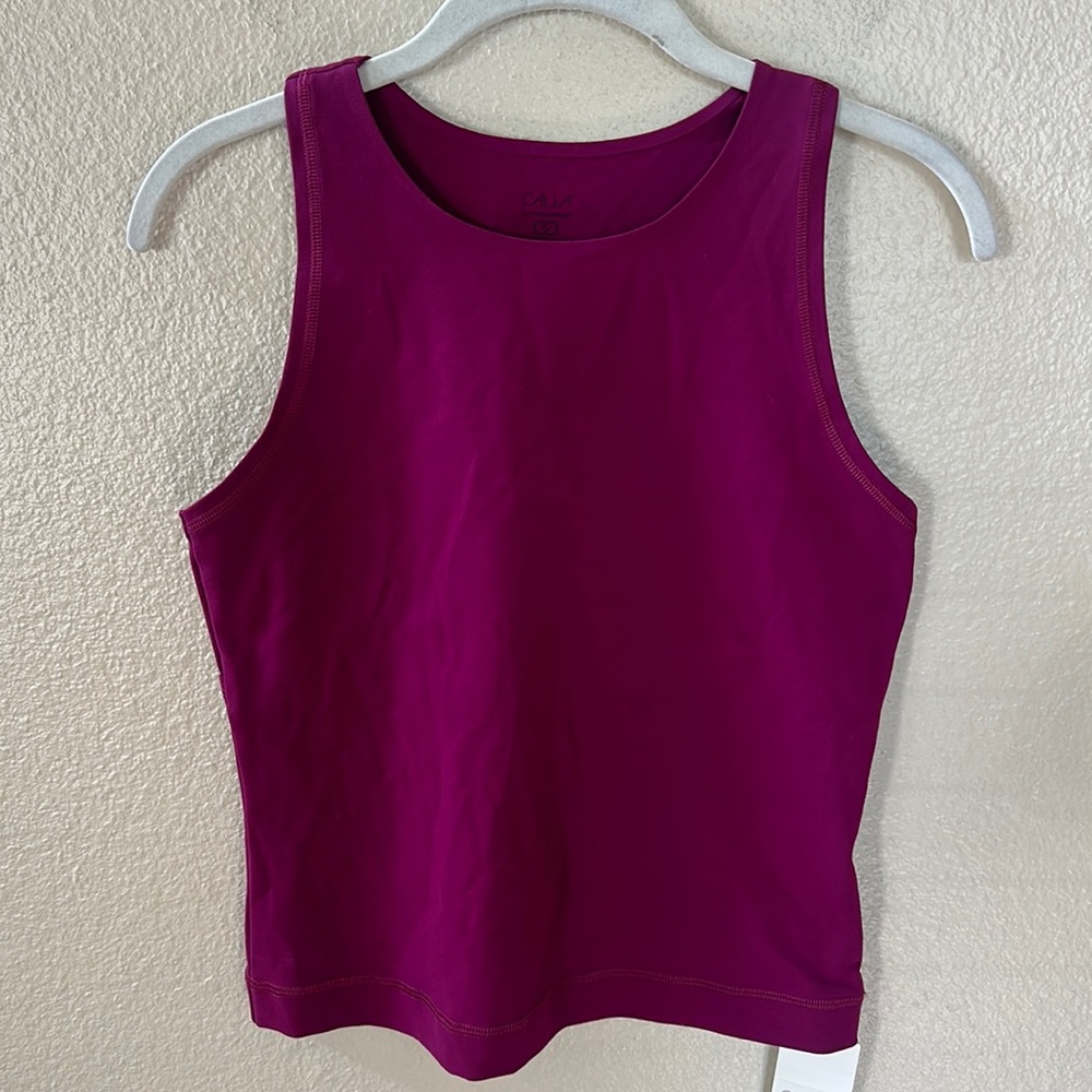 NEW Calia By Carrie Underwood Berry Rich Essentials Fitness Tank Size Med NWT